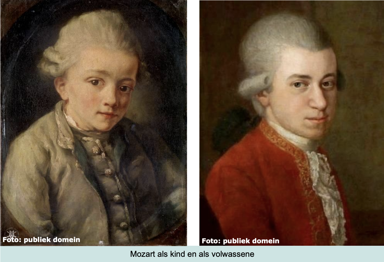 Lessen week 16 over het onderwerp handtekening Mozart te koop